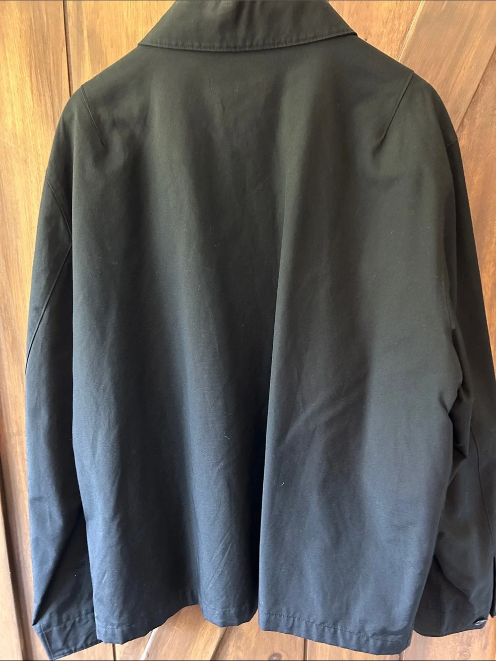 GAP Men's Black Lightweight Zip-Front Shirt Jacket